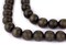 The Bead Chest Natural 14mm Wooden Beads in Green - Olive for Jewelry Making – Round Loose Wood Spacer Beads I Approximately 30 Beads